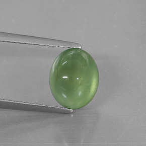 Prehnita verde natural 4,19ct, transparente, transparente/translúcido