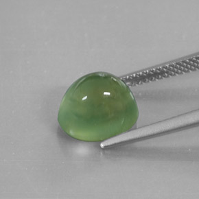 Prehnita verde natural 4,19ct, transparente, transparente/translúcido