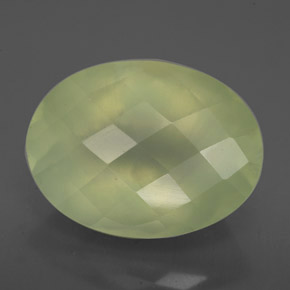 Prehnita verde natural 9,84ct, transparente, transparente/translúcido