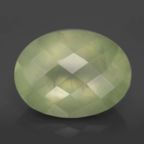 Prehnita verde natural 9,59ct, transparente, transparente/translúcido