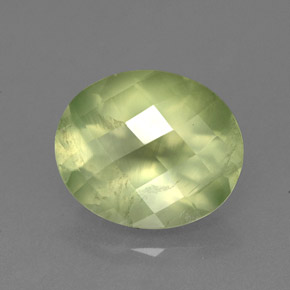 Prehnita verde natural 4,67ct, transparente, transparente/translúcido