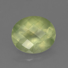 Prehnita verde natural 4,67ct, transparente, transparente/translúcido