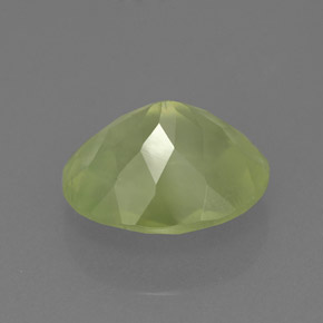Prehnita verde natural 4,67ct, transparente, transparente/translúcido