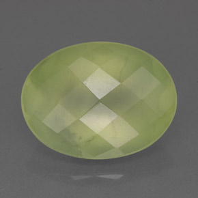 Prehnita verde natural 9,26ct, transparente, transparente/translúcido