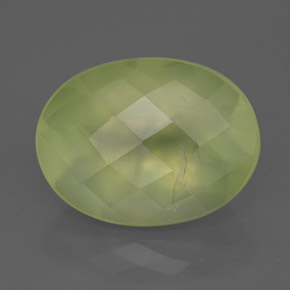 Prehnita verde natural 10,52ct, transparente, transparente/translúcido