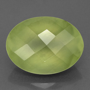 Prehnita verde natural 9,44ct, transparente, transparente/translúcido