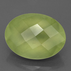 Prehnita verde natural 9,44ct, transparente, transparente/translúcido