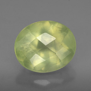 Prehnita verde natural 4,98ct, transparente, transparente/translúcido