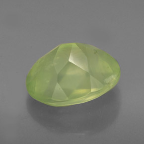 Prehnita verde natural 4,98ct, transparente, transparente/translúcido