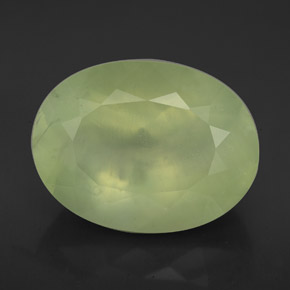 Prehnita verde natural 9,40ct, transparente, transparente/translúcido