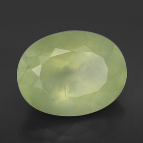 Prehnita verde natural 9,40ct, transparente, transparente/translúcido