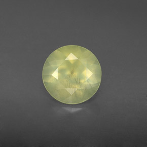 Prehnita verde natural 1,75ct, transparente, transparente/translúcido