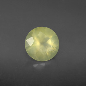 Prehnita verde natural 1,75ct, transparente, transparente/translúcido