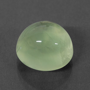Prehnita verde natural 4,57ct, transparente, transparente/translúcido