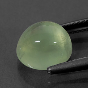 Prehnita verde natural 4,57ct, transparente, transparente/translúcido