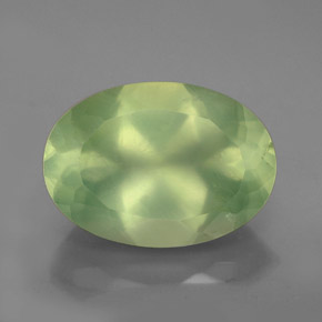 Prehnita verde natural 5,97ct, transparente, transparente/translúcido