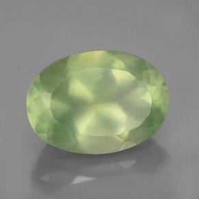 Prehnita verde natural 5,97ct, transparente, transparente/translúcido