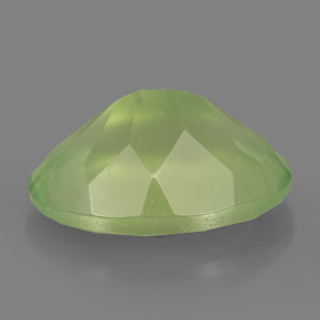 Prehnita verde natural 5,86ct, transparente, transparente/translúcido