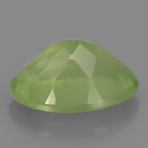 Prehnita verde natural 5,86ct, transparente, transparente/translúcido