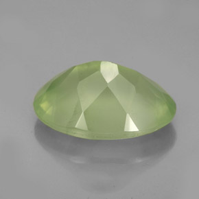 Prehnite Verde Natural 5.72ct, Transparente, Transparente/Translúcido