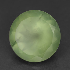 Prehnita verde natural 9,45ct, transparente, transparente/translúcido