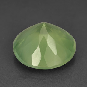 Prehnita verde natural 9,45ct, transparente, transparente/translúcido