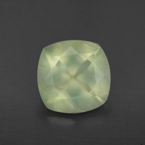 Prehnita verde natural 3,86ct, transparente, transparente/translúcido