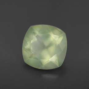 Prehnita verde natural 3,86ct, transparente, transparente/translúcido