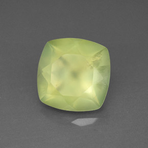 Prehnita verde natural 3,95ct, transparente, transparente/translúcido