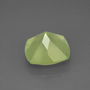 Prehnita verde natural 3,95ct, transparente, transparente/translúcido