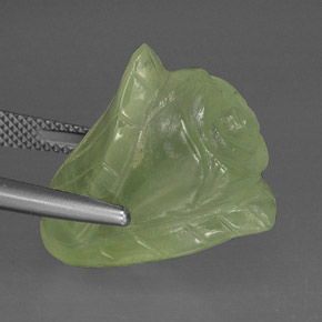 Prehnita verde natural 33,63ct, transparente, transparente/translúcido