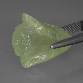 Prehnita verde natural 33,63ct, transparente, transparente/translúcido