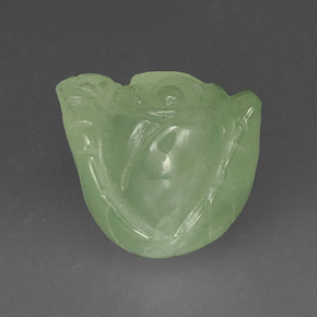 Prehnita verde natural 18,17ct, transparente, transparente/translúcido