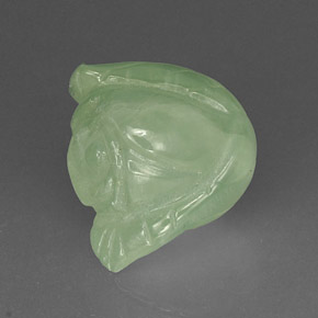 Prehnita verde natural 18,17ct, transparente, transparente/translúcido