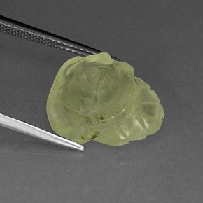 Prehnita verde natural 9,72ct, transparente, transparente/translúcido
