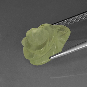 Prehnita verde natural 9,72ct, transparente, transparente/translúcido
