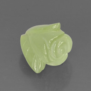 Prehnita verde natural 7,35ct, transparente, transparente/translúcido