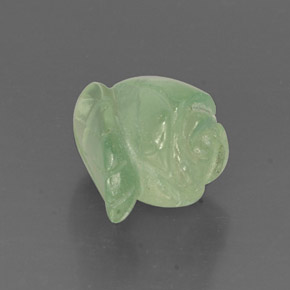 Prehnita verde natural 7,23ct, forma extravagante, translúcido