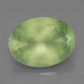 Prehnita verde natural 8,74ct, transparente, transparente/translúcido