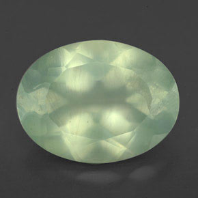 Prehnita verde natural 8,70ct, transparente, transparente/translúcido