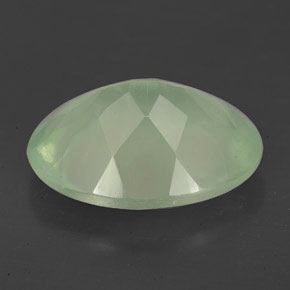 Prehnita verde natural 8,70ct, transparente, transparente/translúcido