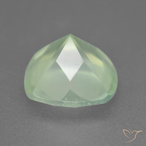 Prehnite Luz verde Natural 6.93ct, Almofada, Translúcido