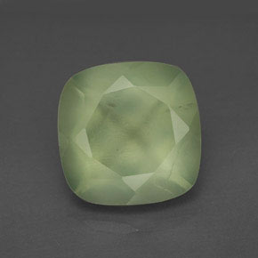 Prehnita verde natural 7,15ct, transparente, transparente/translúcido