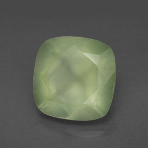Prehnita verde natural 7,15ct, transparente, transparente/translúcido