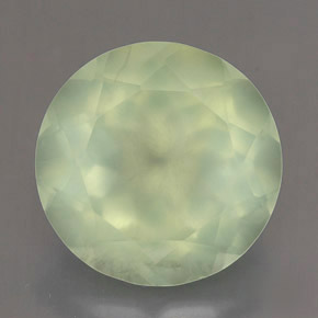 Prehnita verde natural 5,62ct, transparente, transparente/translúcido
