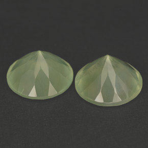 Pedras preciosas de prehnita verde natural de  ct, transparente, transparente/translúcido