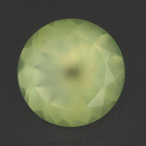 Prehnita verde natural 5,47ct, transparente, transparente/translúcido