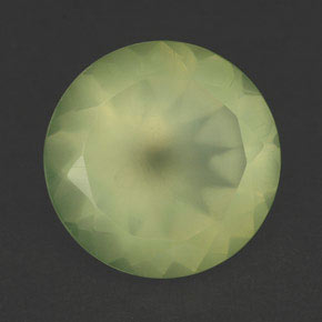 Prehnita verde natural 5,47ct, transparente, transparente/translúcido