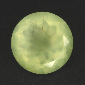 Prehnita verde natural 5,39ct, transparente, transparente/translúcido