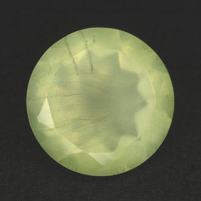 Prehnita verde natural 5,39ct, transparente, transparente/translúcido
